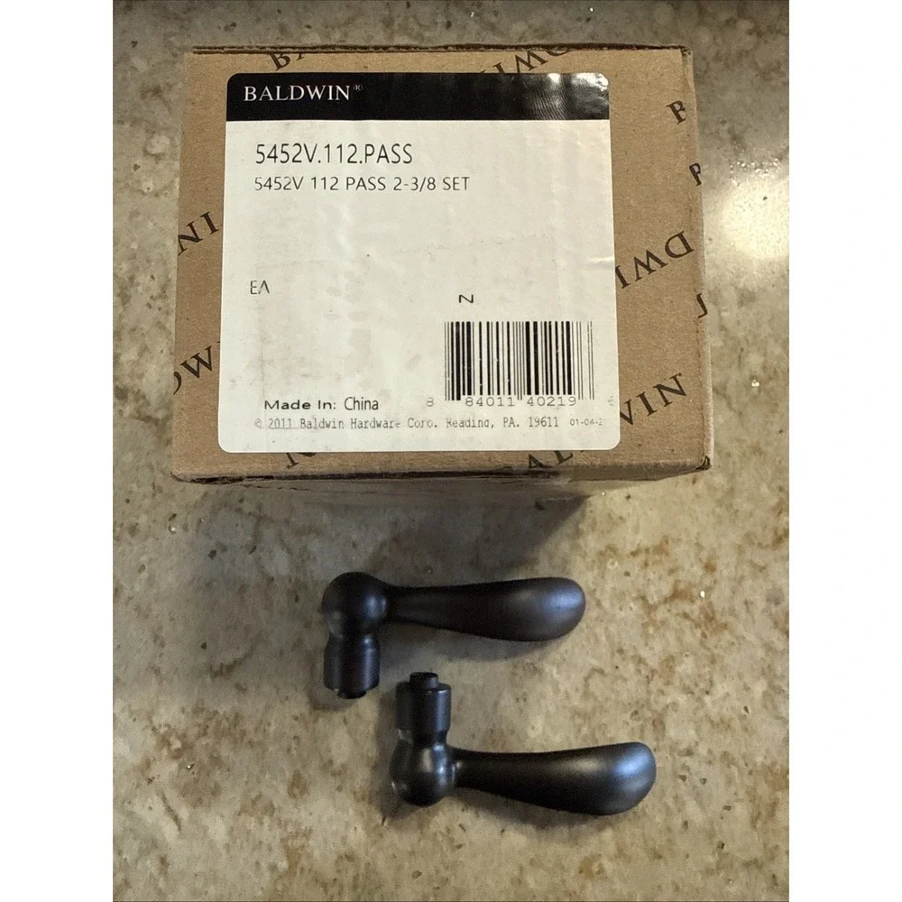 Baldwin 5452V112PASS Venetian‎ Bronze Estate, Beavertail Lever Beavertail Set